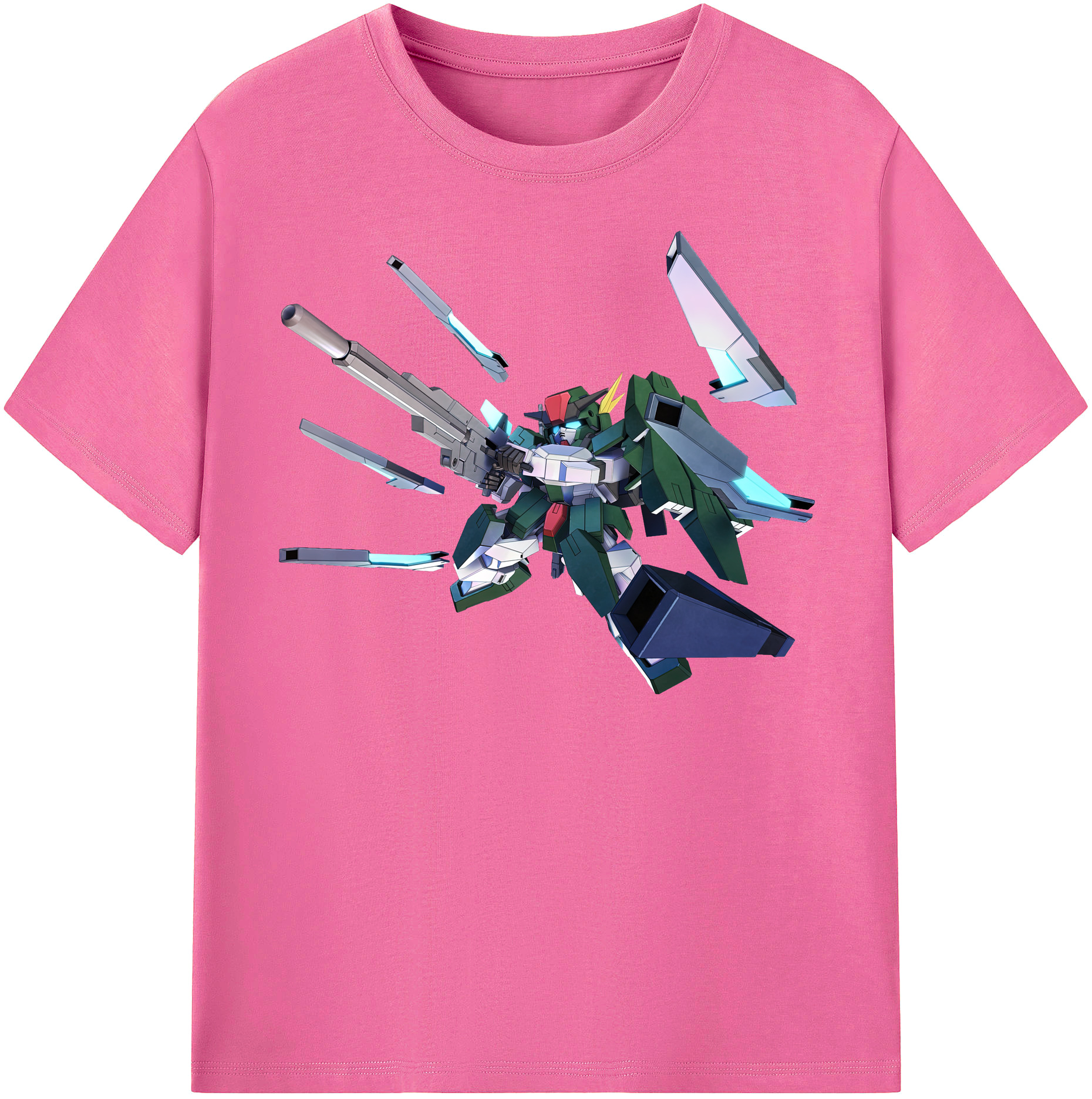 （画像用） 機動戦士ガンダム Mobile Suit Gundam レディースカジュアルプリントTシャツ（綿100％）
